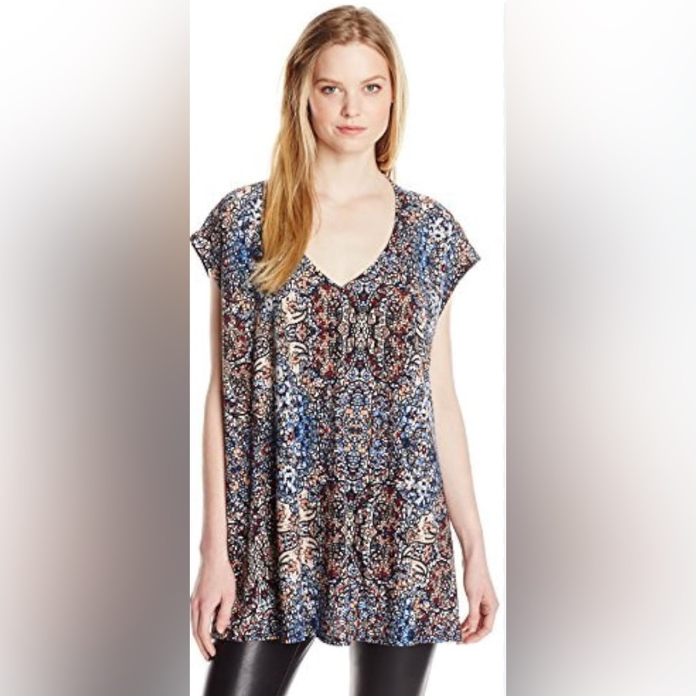 Show Me Your MuMu Multicolor Oversized Tunic Top S